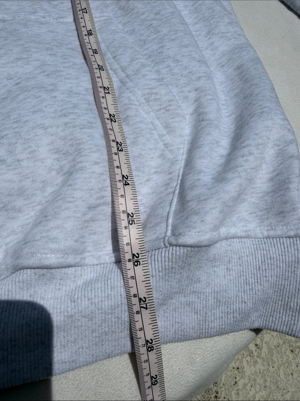 White Fox Boutique Gray Hoodie with Neon Coral Back Graphic - Picture 14 of 15